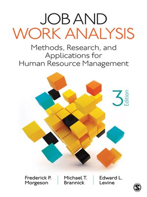 cover image of Job and Work Analysis